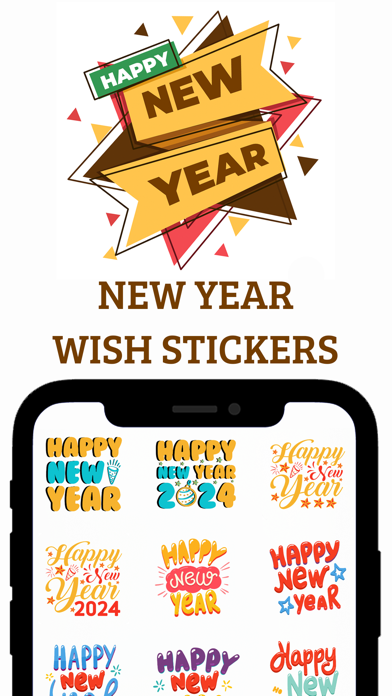 Screenshot #1 pour New Year Wish Stickers