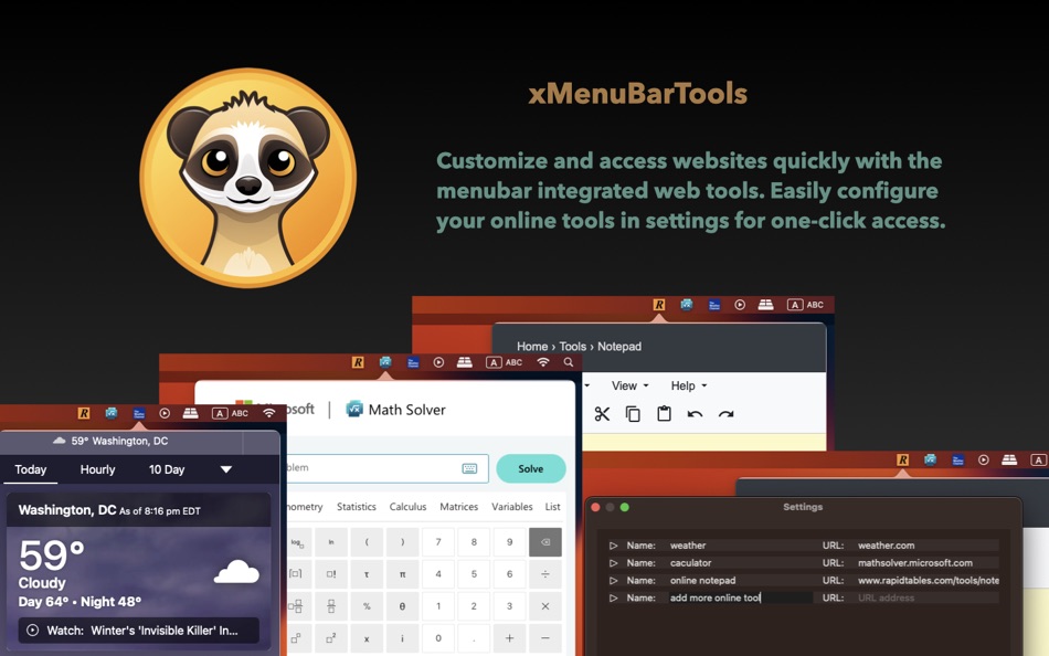 xMenuBarTools (macOS) 게시자: 伟胜 林 xMenuBarTools (macOS) 게시자: 伟胜 林