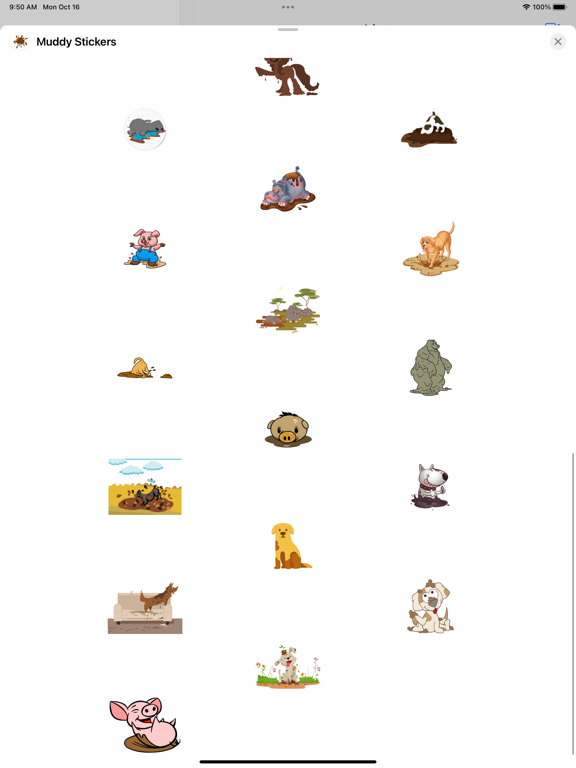 Screenshot #6 pour Muddy Stickers