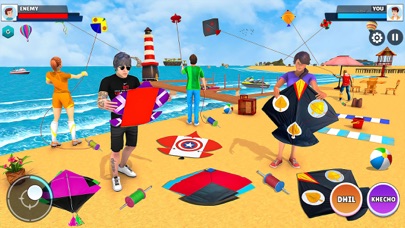 カイトファイティング 3D: ピパコンバット凧揚げゲームのおすすめ画像1