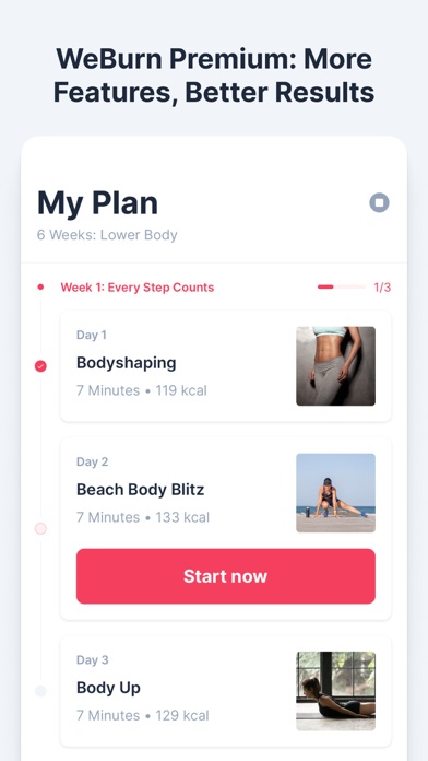 WeBurn: Home Workout for Women Screenshot