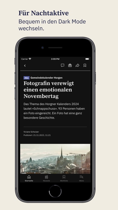 Zürichsee-Zeitung Nachrichten Screenshot
