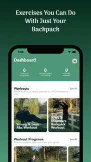 backpack workout iphone screenshot 1