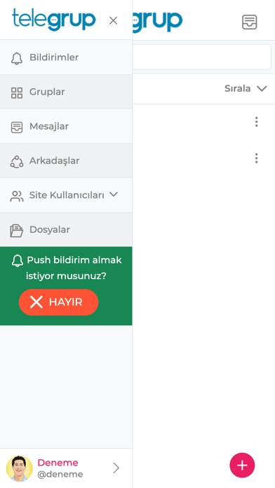Telegrup Screenshot