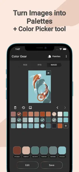 Game screenshot Color Gear X: create Palette apk
