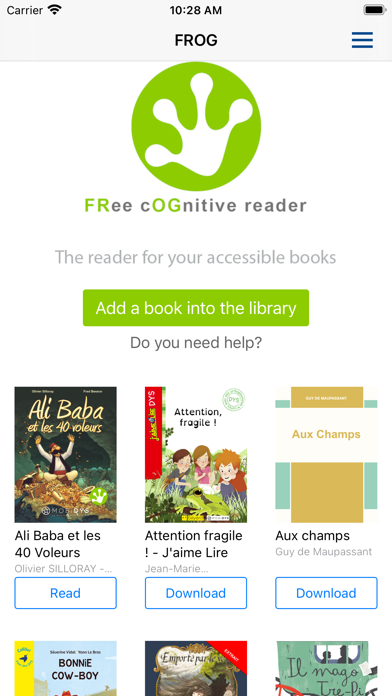 FROG READER Screenshot