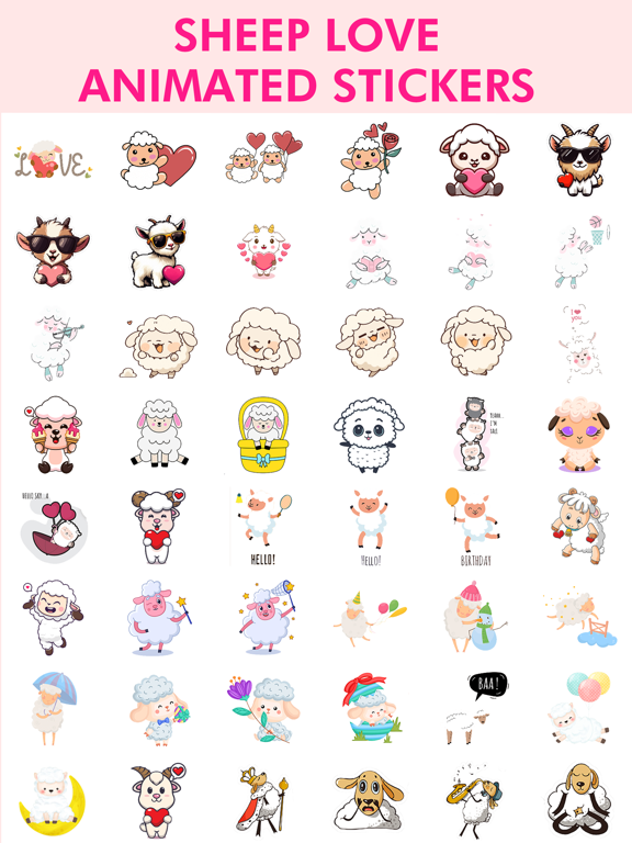 Screenshot #5 pour Sheep Love Animated Stickers