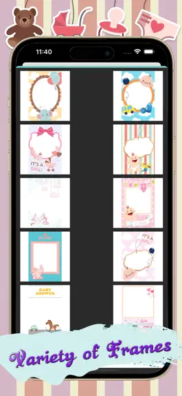 Game screenshot Baby Shower Photo Frames apk