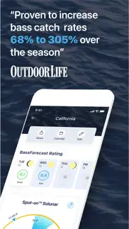 bassforecast: bass fishing app iphone screenshot 2