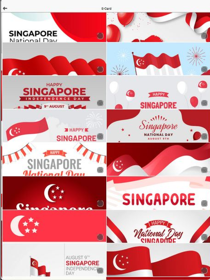 Singapore National Day E-cards