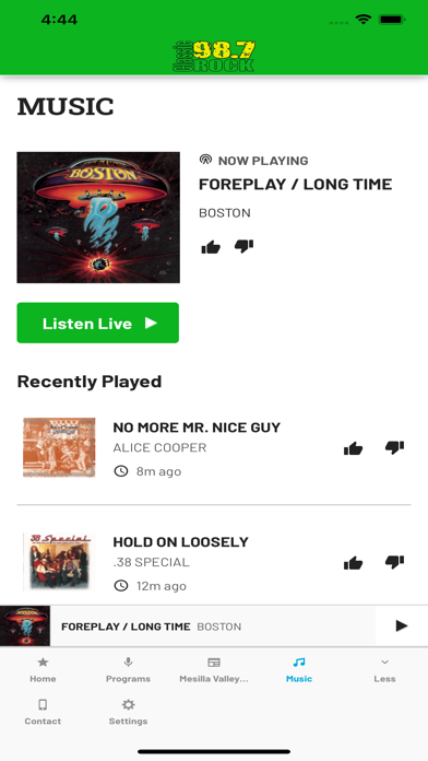 Classic Rock 98.7 Screenshot