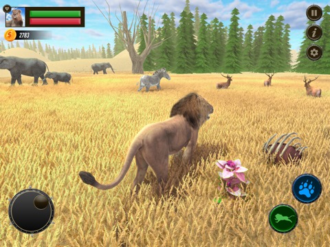 サファリ ライオン シミュレーター ゲーム 3Dのおすすめ画像1
