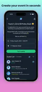 planit • invite & rsvp screenshot #1 for iPhone