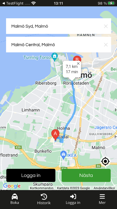 Screenshot #2 pour Sveataxi Skåne