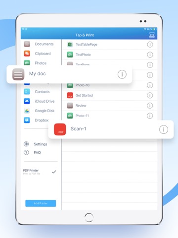 Tap & Print: 写真そして PDF 書類印刷アプリのおすすめ画像1