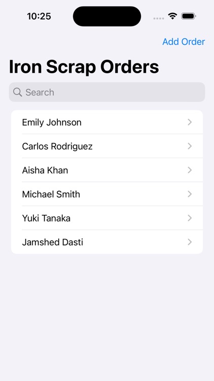 Iron Scrap Shop Orders