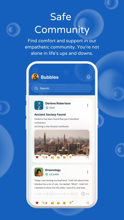 Bubbles - Share & Support
