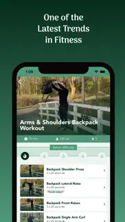 backpack workout iphone screenshot 4