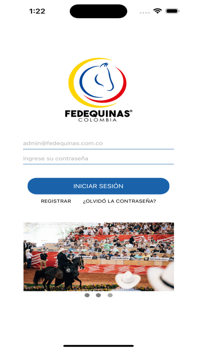 Fedequinas App Screenshot