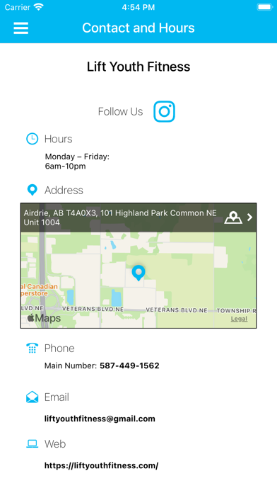 Lift Youth Fitness Screenshot