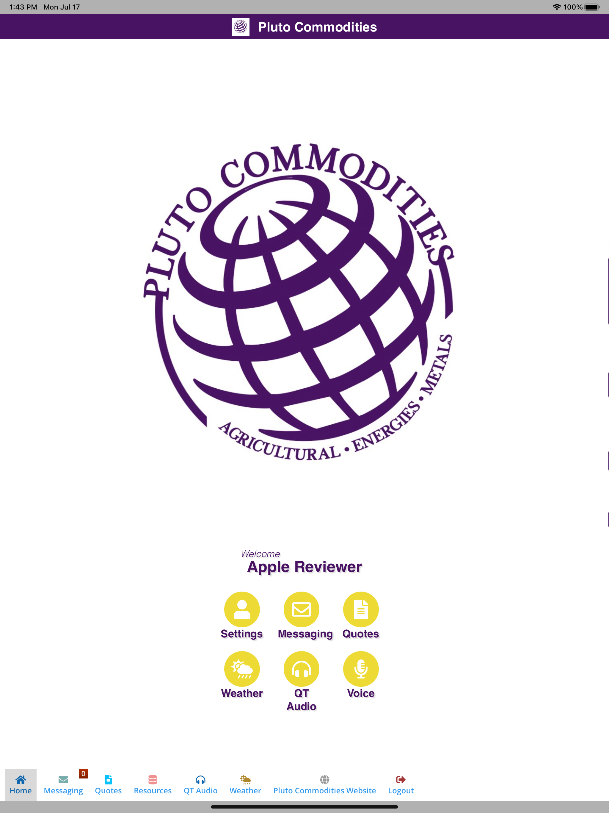 Pluto Commodities