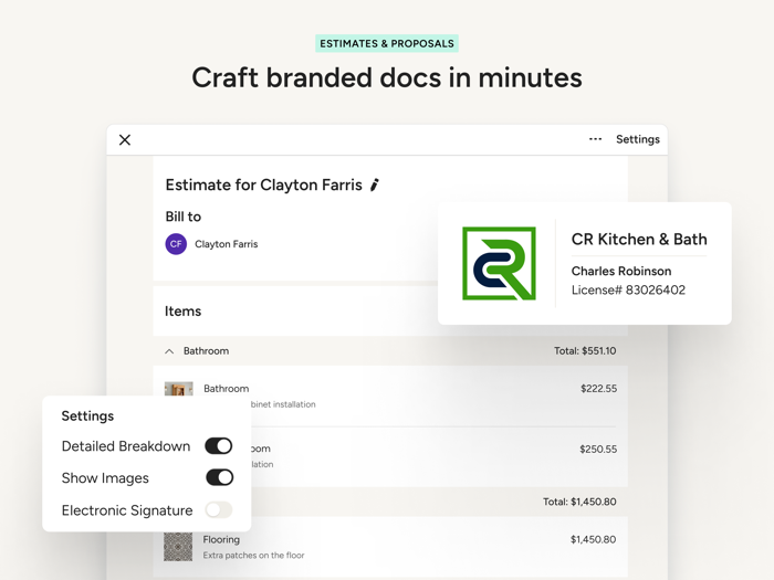 Houzz Pro Business Management