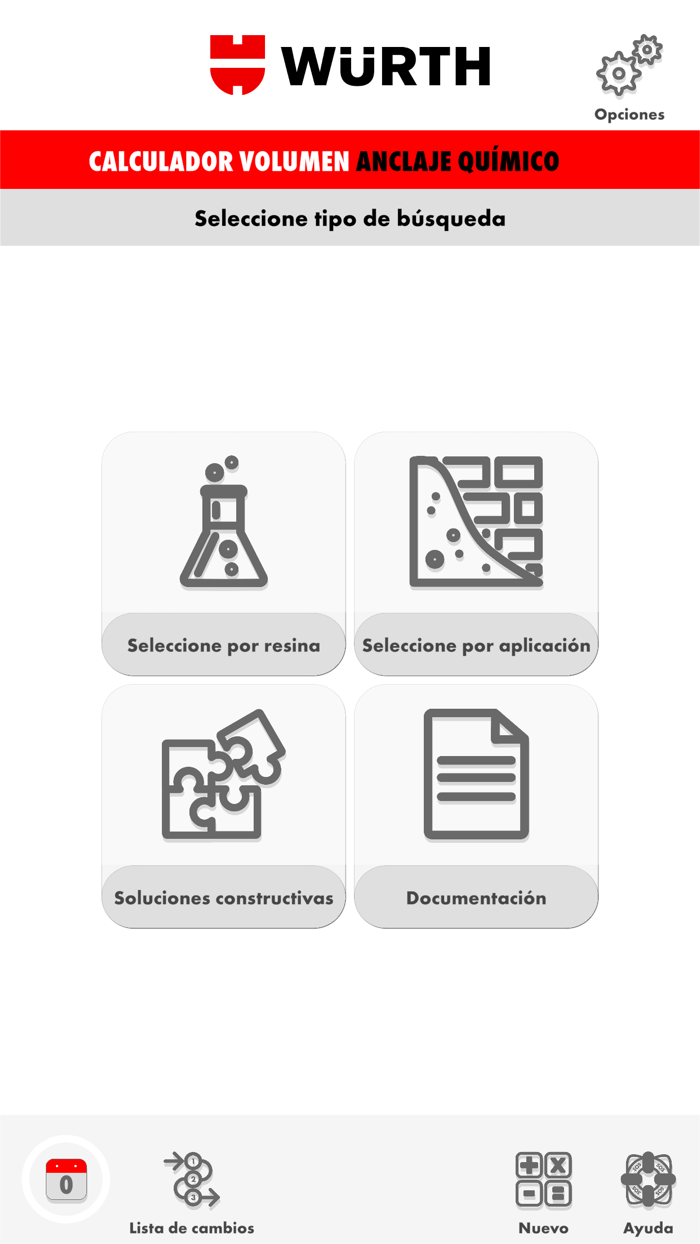 Calculador volumen anclajes