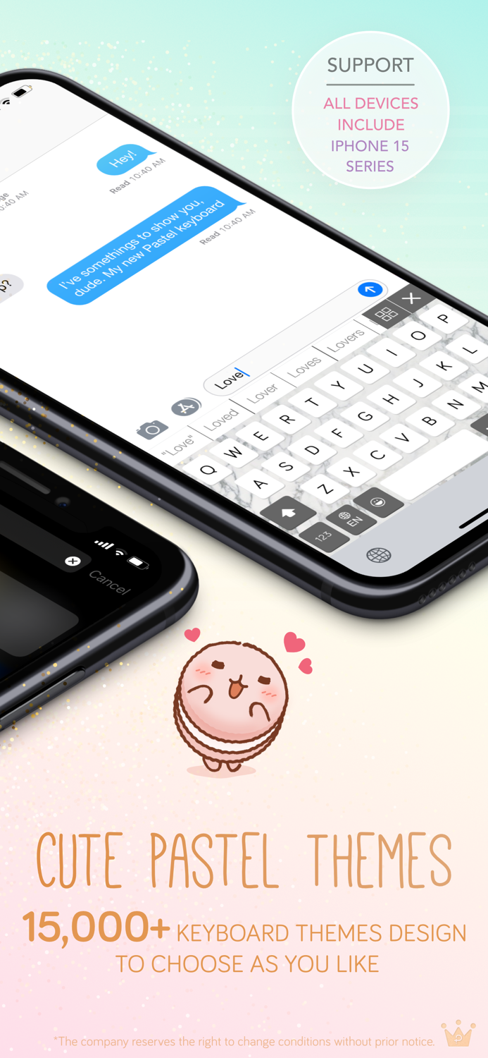 Pastel Keyboard Themes Color