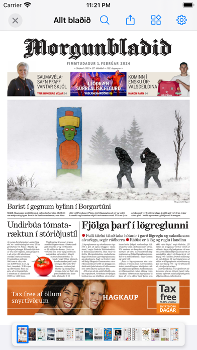 Morgunblaðið Screenshot