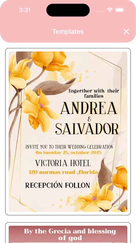 #3. Wedding Invitations Maker (iOS) 由: william leandro aristizabal giraldo