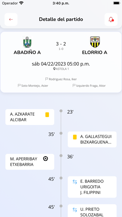 Federación Vizcaína de Fútbol Screenshot