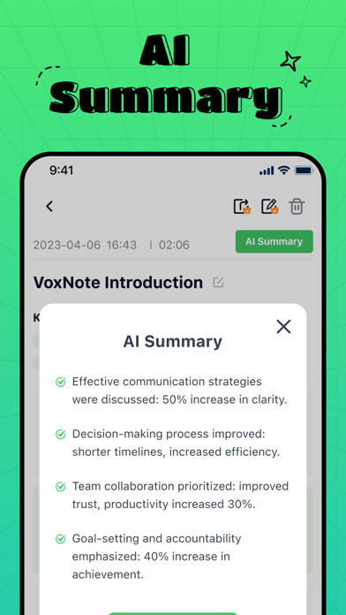 VoxNote - AI Speech to text Screenshot