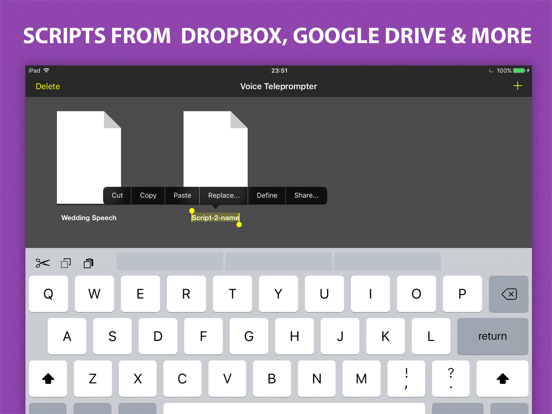 Voice Teleprompter PRO iPad app afbeelding 5