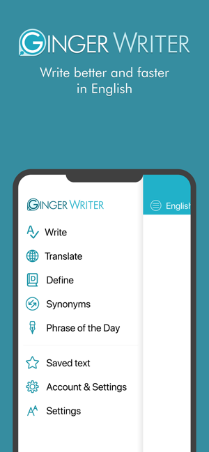 ‎Ginger Writer Screenshot