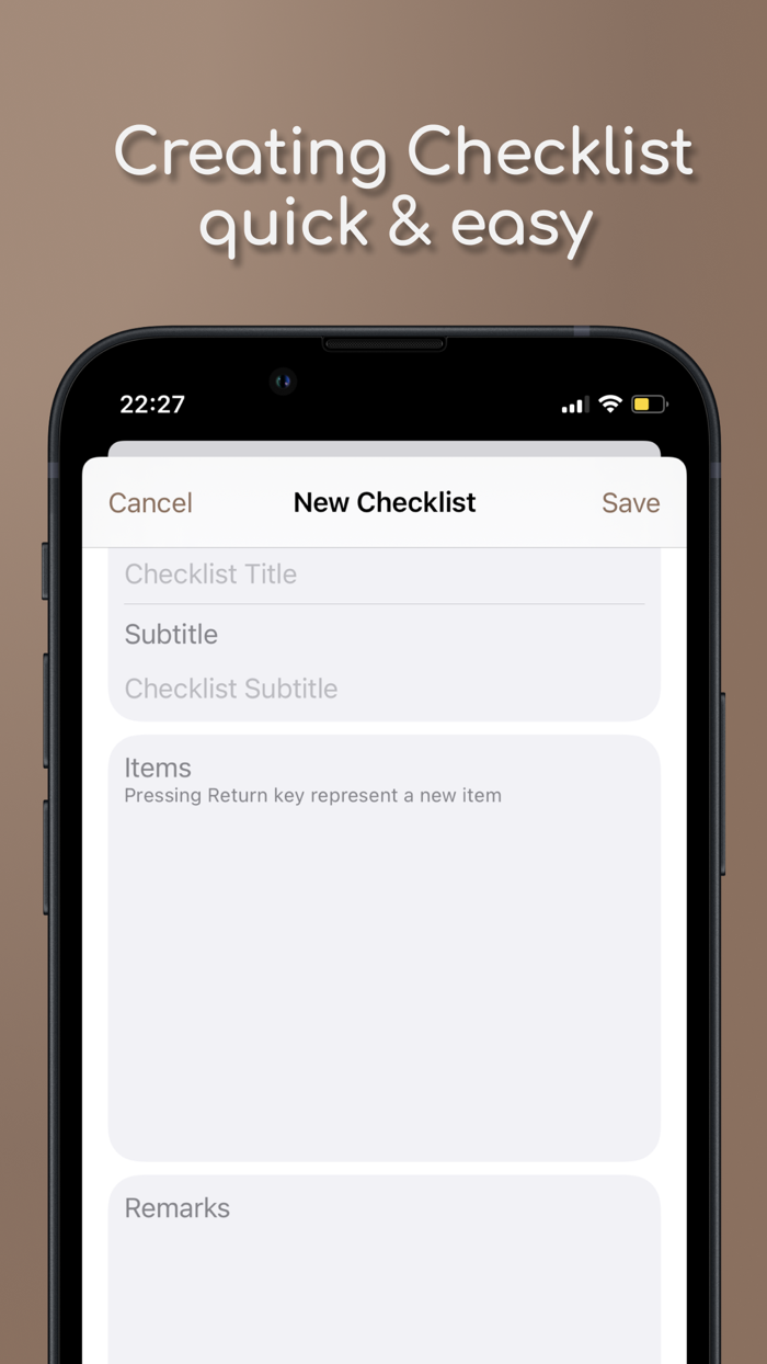 CheckList - Check It Off