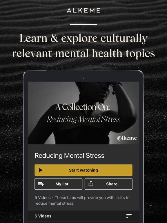 Alkeme: Black Mental Health iPad screenshot 2 - Health & Fitness app