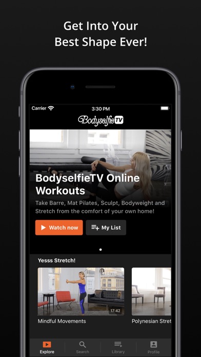 BodyselfieTV Online Workouts Screenshot
