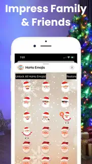 hoho emojis - santa claus iphone screenshot 3