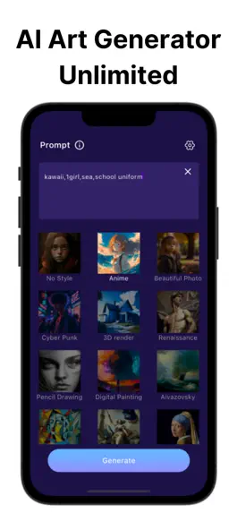 Game screenshot AI Art Generate App.Limitless mod apk