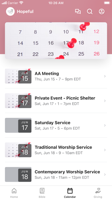Hopeful Lutheran Church Screenshot