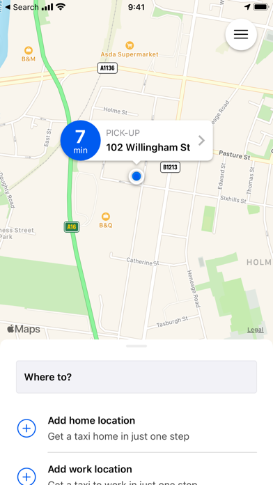 TaxiCabsGy. Screenshot