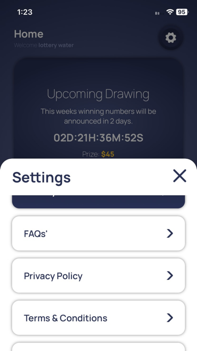 Lottery Water Screenshot