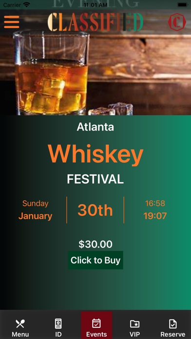 ClassifiedBar Screenshot