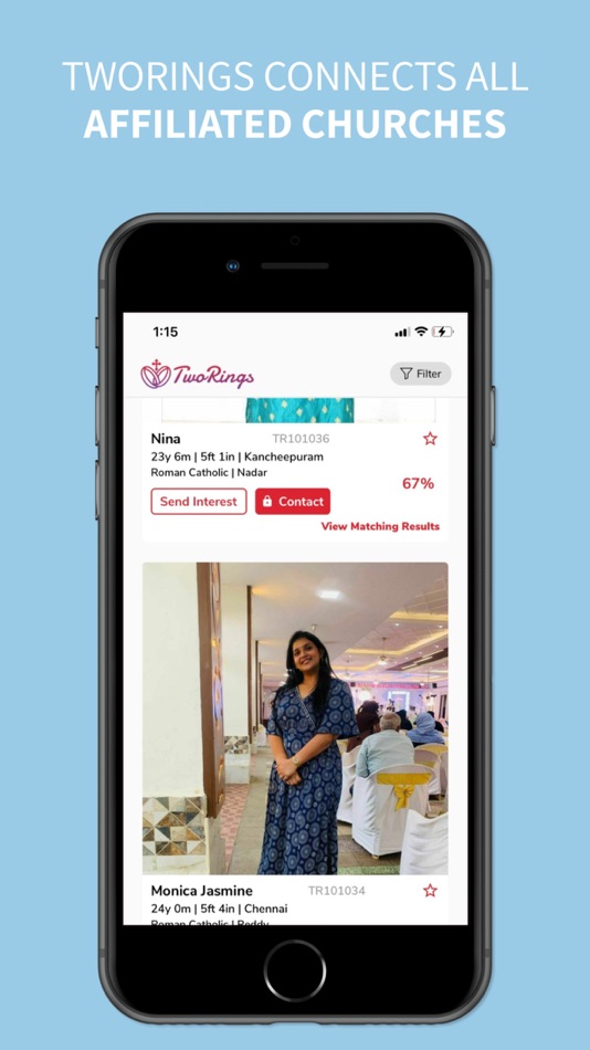 #5. TwoRings: Matrimony Service (iOS) Von: Ontwerp Analytics Pvt. Ltd.