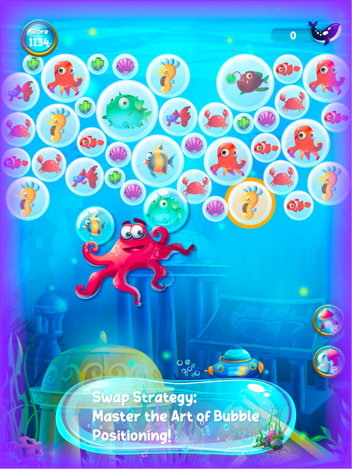 Merge Bubble Blast Whale Games