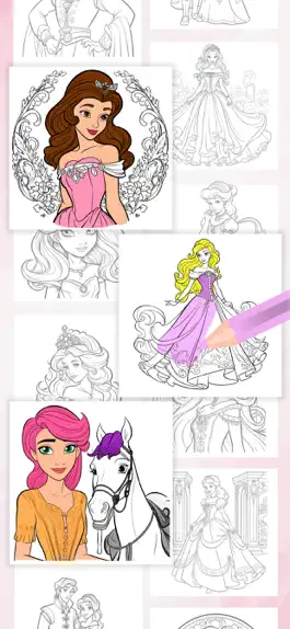 Game screenshot Рисование Princess Su apk