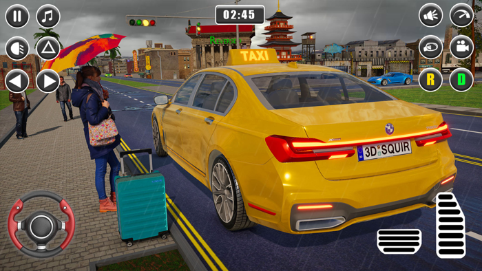 US Taxi Driving Games 2023 Sim