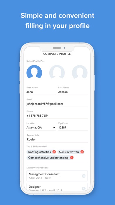 Connections Personnel App Screenshot