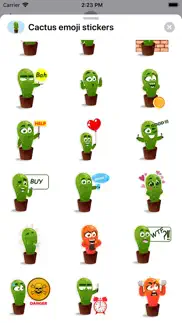 cactus stickers - funny emoji iphone screenshot 2