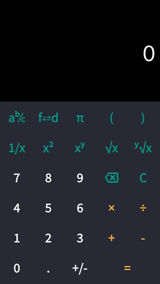 #1. Calculator with fractions (iOS) 来自: Jean-Francois Bigras